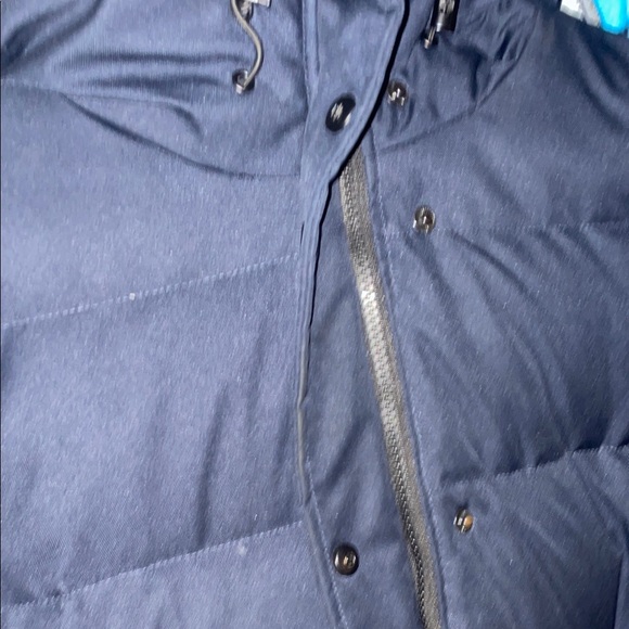 Jackets & Blazers - Woman long Navy Puffer Jacket keep you warm